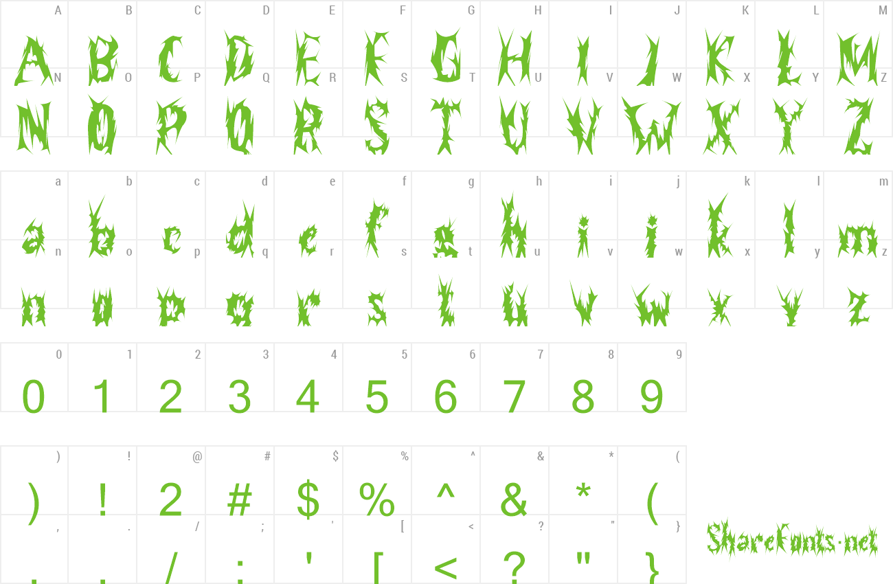 Font Ghost Danger preview